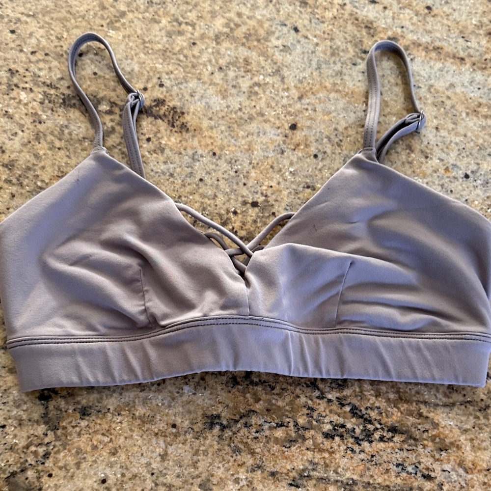 ALO Yoga Light Gray Bralette